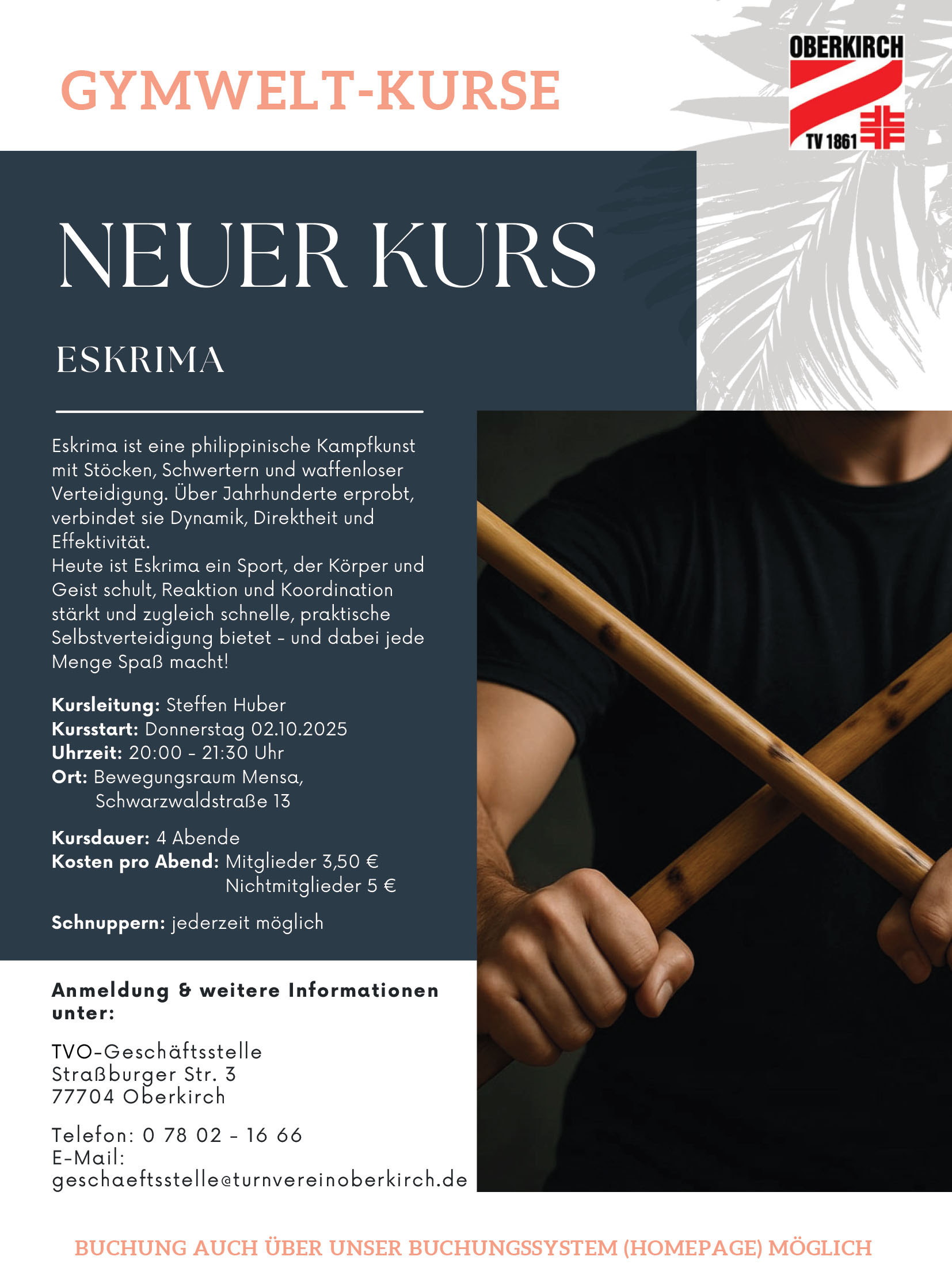 Eskrima beim Turnverein Oberkirch